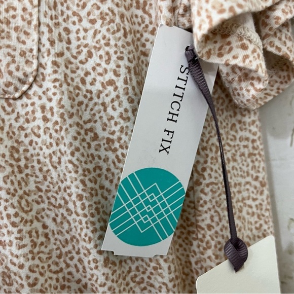 Awhile Tan Animal Print Night Sleep Gown Stitch Fix - Picture 9 of 12